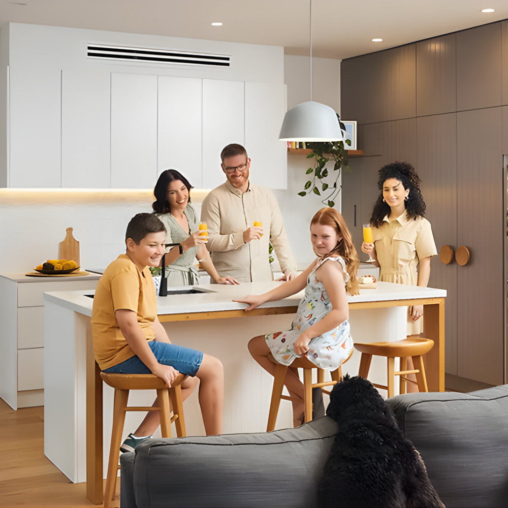 Daikin ducted air conditioning providing premium home comfort for the whole family