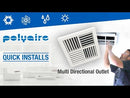 Polyaire MDO X Square Outlets (Face Only) | Sleek & Efficient Airflow Distribution π²π¬οΈ