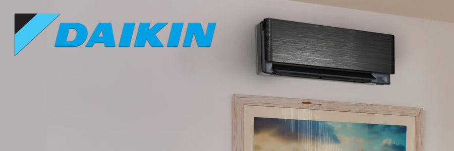 Split system air conditioner installed in a modern Australian living room