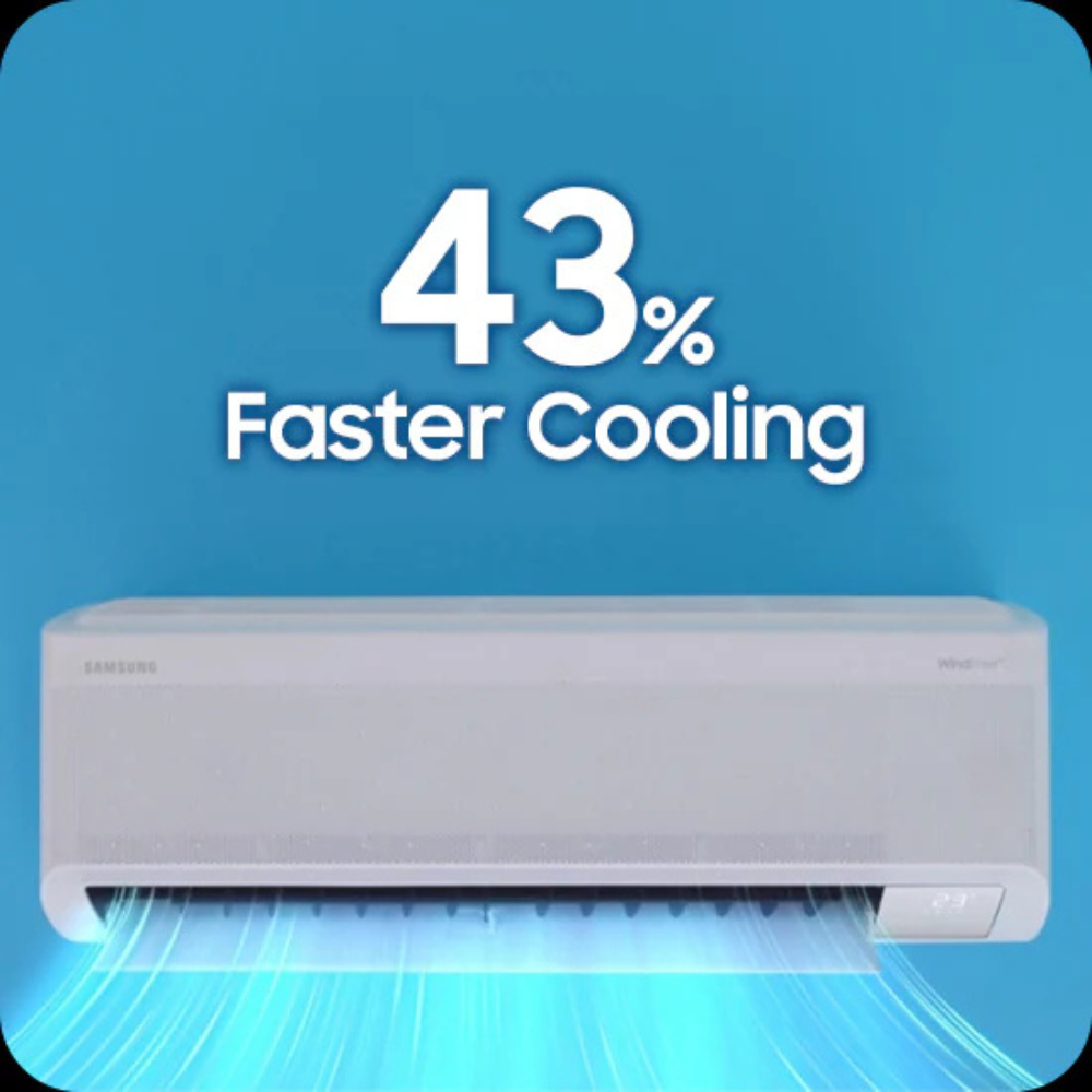 Samsung AI Smart Aero reverse cycle air conditioner for modern homes