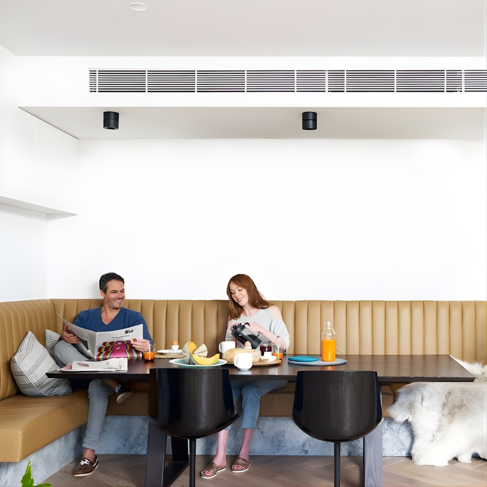 Ultra-quiet Daikin ducted HVAC system for a peaceful home environment