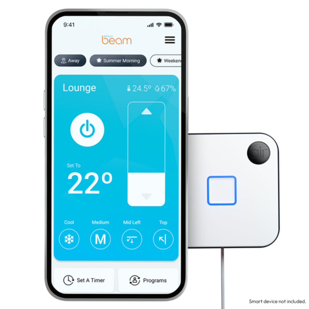 Universal plug-and-play smart AC controller by AirTouch Beam