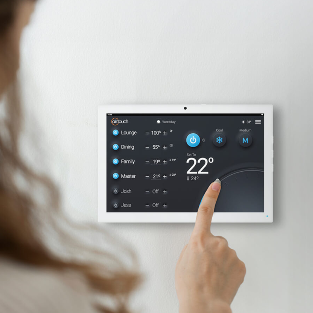 AirTouch 2+ smart climate control system for easy room-by-room adjustment