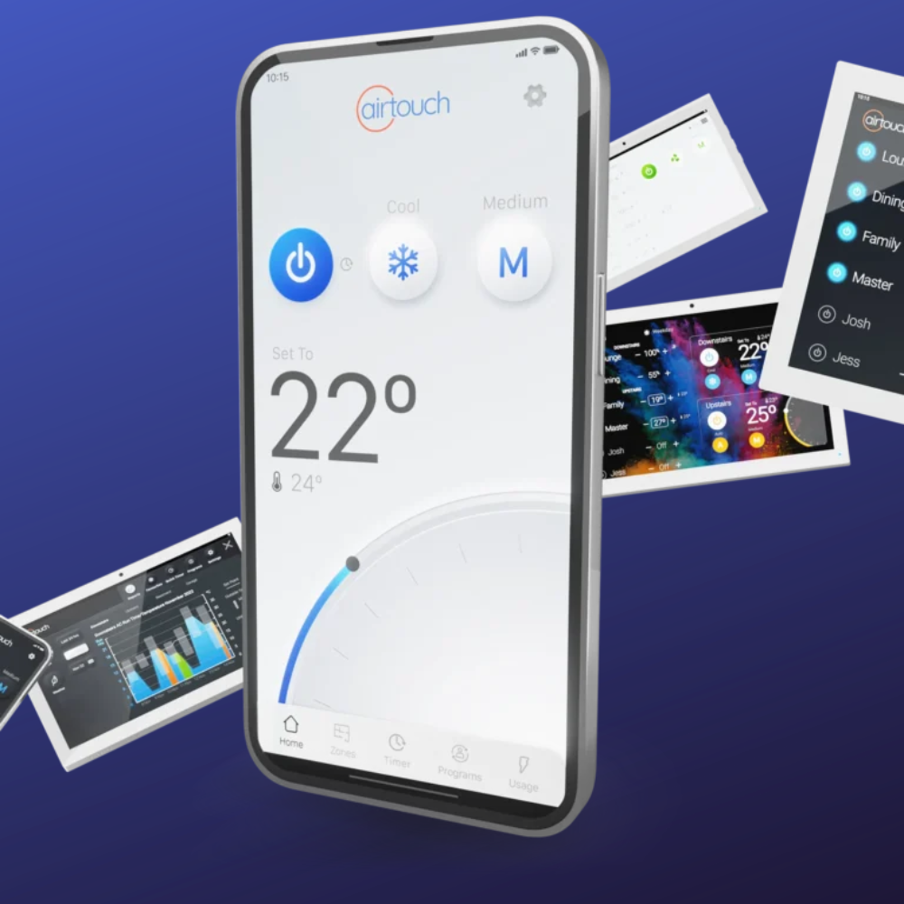 High resolution AirTouch 5 touchscreen for intelligent zoning