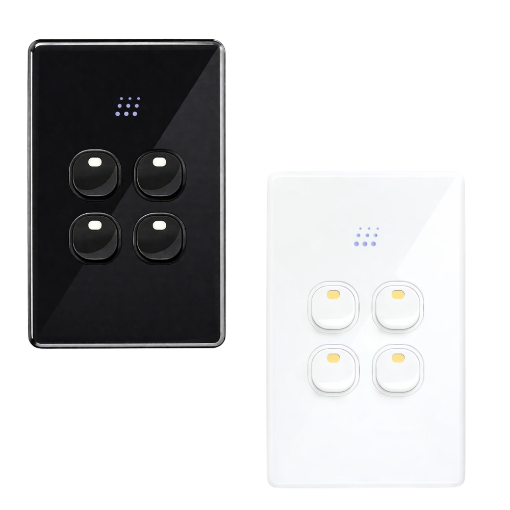 Upgrade to Zimi Four Gang Smart Switch: Modern Control