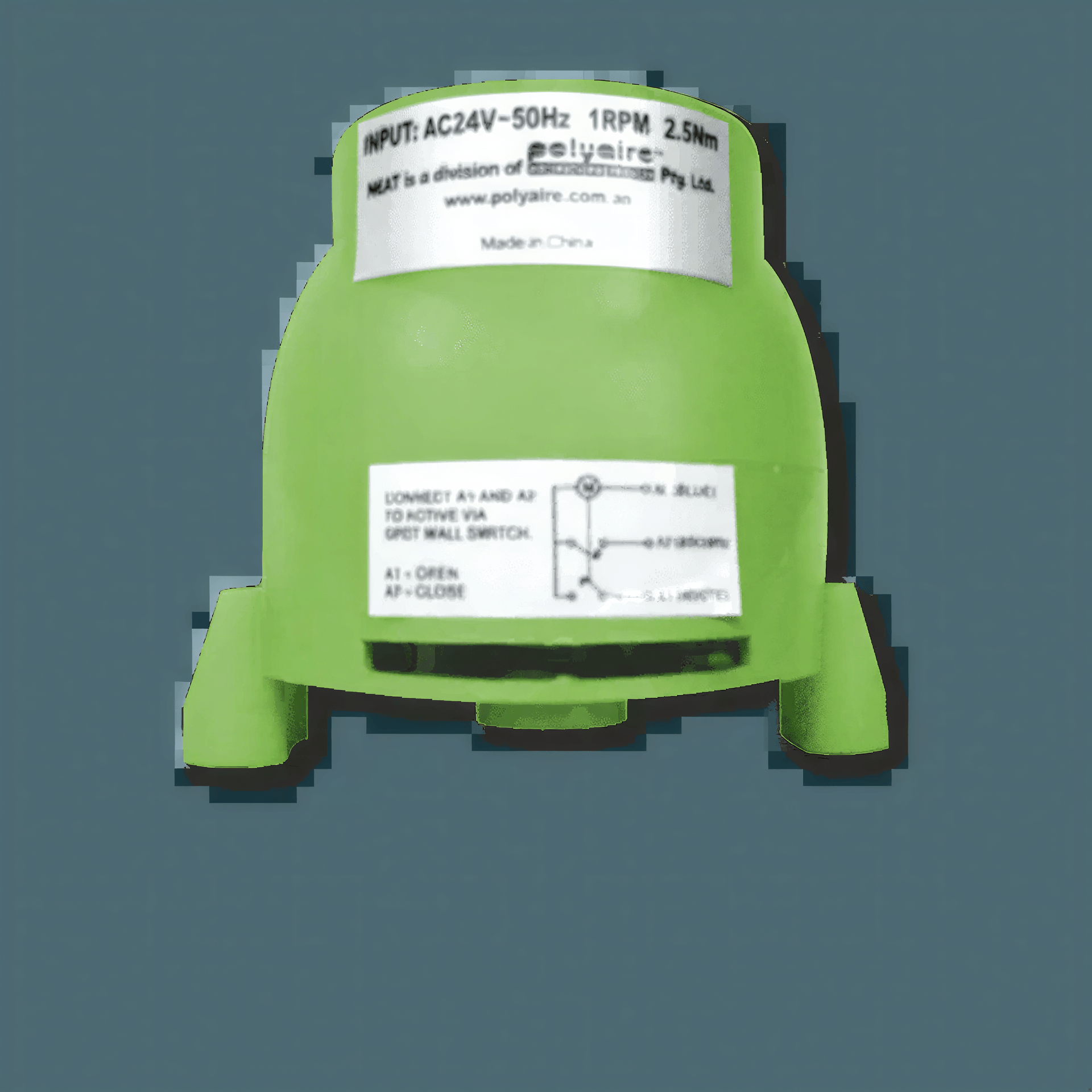 Motor - Polyaire 24V green zone motor only - Alpha Omega Air Store