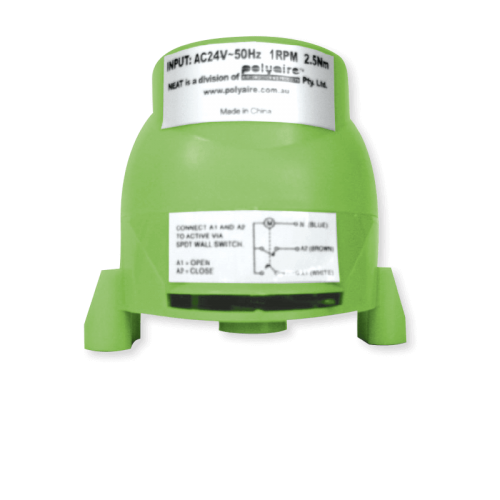 Motor - Polyaire 24V green zone motor only - Alpha Omega Air Store